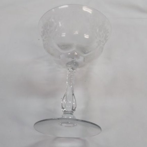 Duncan and Miller Glass Crystal Remembrance 5 1/2 Inch Tall Sherbet Champagne - Picture 4 of 4